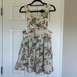Floral overall dress